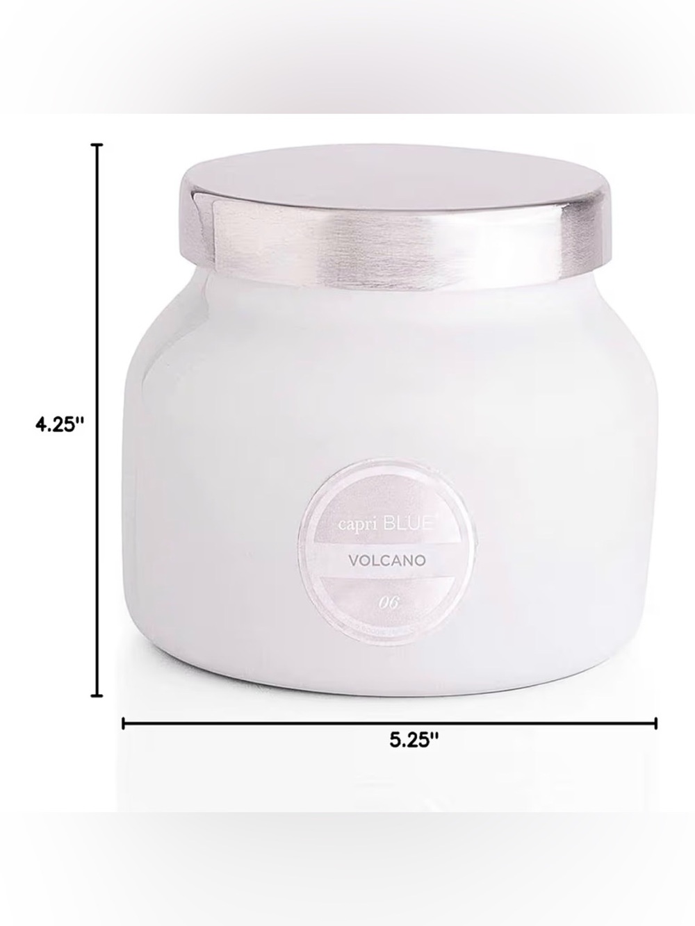 Volcano 3-Wick Jar Candle - White